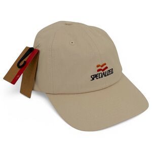 NEW Specialized Flag Graphic 6 Panel Dad Hat Strapback White Mountain